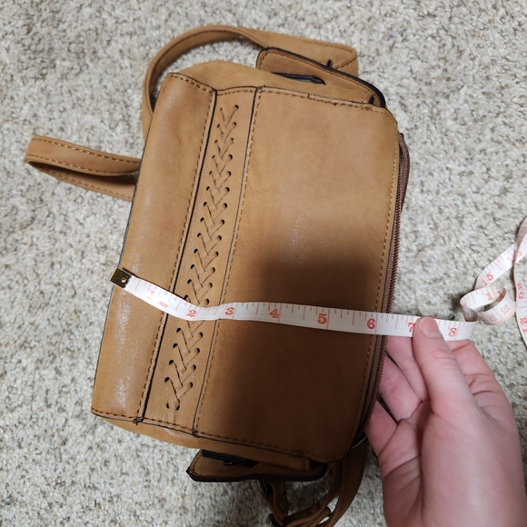 Mia & Luca | Brown Faux Leather Crossbody Purse - Picture 8 of 8